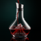 Crystal wine carafe with aerator