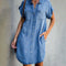 Camilla | Robe chemise en jean élégante pour femme - Spéciale automne