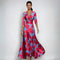 FrenchEmily | Robe portefeuille florale élégante d'automne