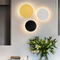 Modern design round LED wall sconces for interior use