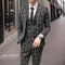 Costume d'invité de mariage 3 pièces pour hommes | Carreaux