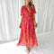 Catherine - Robe longue avec encolure en cœur pour femmes