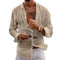 Chemise en lin pour homme, décontractée et légère