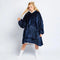 Bluza z kapturem oversize z polaru - Podszewka z pluszowego sherpa