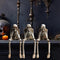 CryptSkulls | 3-Piece Resin Skull Trio - Ghost Sculpture Set for Halloween Decoration