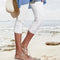 Pantalon élastique taille haute automnal - FrenchIngrid