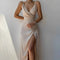 Maxi-robe en satin avec bretelles spaghetti | Sensuelle et élégante | Style féminin