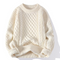 Maglione da uomo in lana a trecce