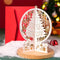 Biglietti di Natale 3D Pop Up Decorazione per Albero Tagliata al Laser Esposizione