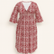 Ciona | Robe fleurie avec décolleté en V