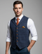 Gilet de costume homme élégant coupe classique pour tenue formelle et bureau