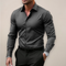 Chemise à manches longues pour homme, style élégant