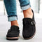 Mocassins en cuir noir pour femmes - Édition Automne