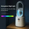 Bladeless Bedroom Fan with Spray Cooling & Night Light - Mini Silent Air Cooler for Better Sleep in Summer