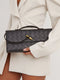 Luna - Luxury woven handbag with gold clasp