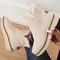 Bottes d'hiver pour dames super confortables et chaudes - antidérapantes et avec doublure douce