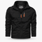 Veste d'extérieur automnale pour hommes avec couche déperlante et fermeture à glissière sportive