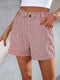 Gertrude - Pantalon rayé à poches obliques