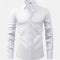 Chemise à manches longues pour homme, coupe ajustée et extensible