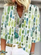 Women's Bohemian Printed Cotton Blouse for Summer