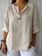 Blouse en Lin Beige pour Femme - Élégante et Confortable