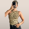 Jelena - Top asymétrique à imprimé animalier