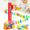 Warstwa klocków - Montessori zabawka kolejka domino