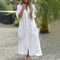Women's spring dress with buttons for a light, everyday outfit