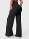 Pantalon évasé taille haute – Coupe droite stretch épousant les hanches